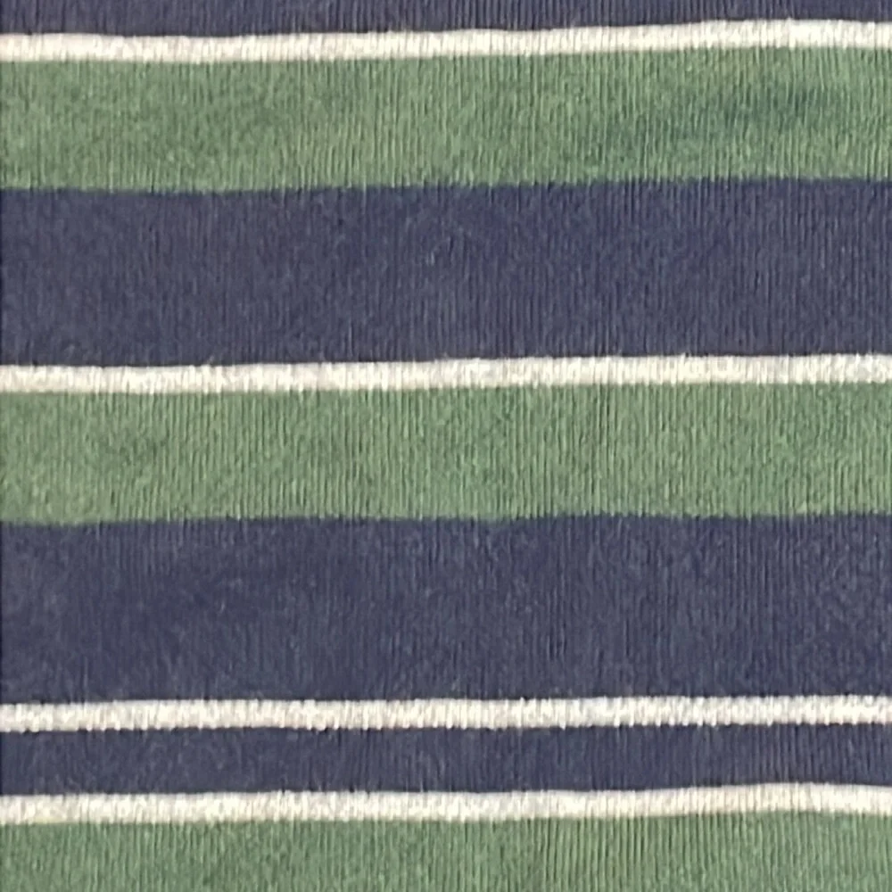 80s/90s Polo Ralph Lauren Short Sleeve Polo Blue Green Stripe Size Large